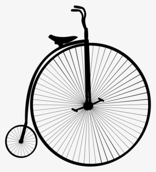 Penny Farthing Bicycle Silhouette - Penny Farthing Bike Outline #7947710
