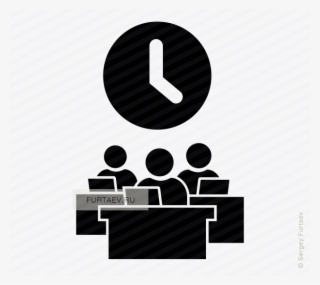 Vector Icon Of People Working On Laptops Sitting At - Working Group Vector #7948398