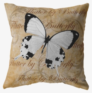 Load Image Into Gallery Viewer, White Butterfly Nature - Throw Pillow #7949502