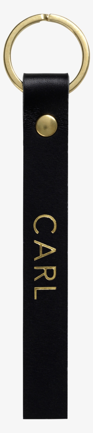 Key Buddy Gold <br /> Black Leather With - Keychain #7950264