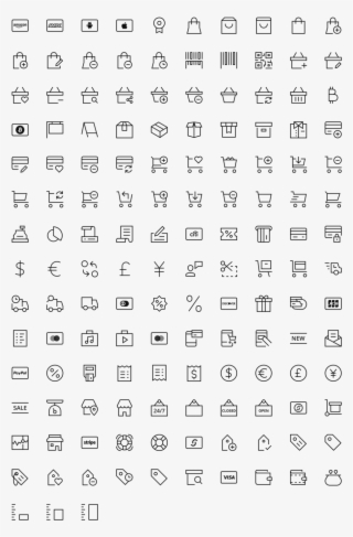 Shopping Icons - Food Find A Word #7950733