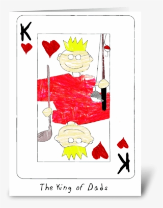 King Of Dads Greeting Card - Illustration #7951396