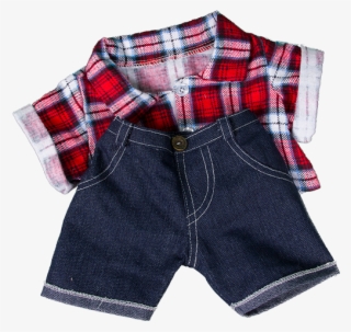 Plaid Flannel - Build A Bear Outfit Png #7951474