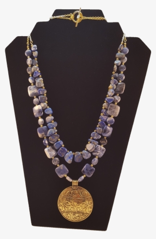 Lapis Lazuli And Sodalite Stone Necklace - Necklace #7952384
