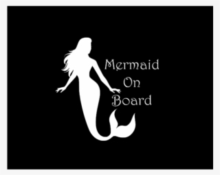 Little Mermaid Baby Sticker Decal Car Window Baby On - Silhouette #7952551
