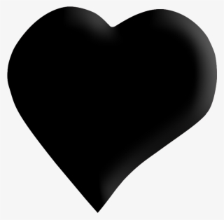 Black Heart Png Clipart - Heart #7953132