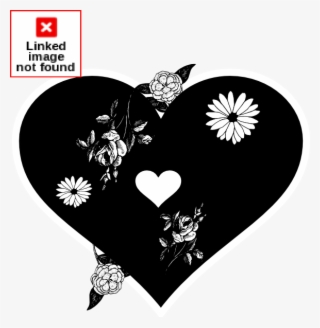 Black Heart Clip Art - Illustration #7953333