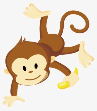 Chimpanzee Cartoon Clip Art - Monkey With Bananas Clipart #7954651