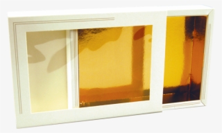 Chocolade Letter, Cardboard, 196x141x38mm, White/gold - Chocoladeletter Doosje #7955045