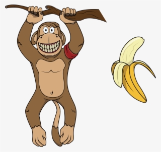 Gorilla Common Chimpanzee Illustration - Cartoon #7955707