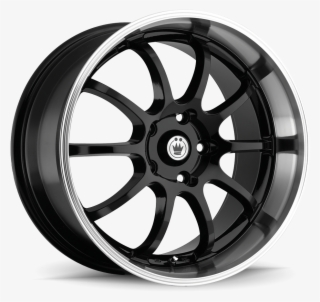 Gloss Black W/ Machined Lip - Msw 24 Matt Black 17 #7957831