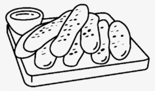 Drawn Bread Bread Stick - Line Art #7959187