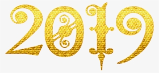 Free Png 2019 Gold Deco Png - 2019 Png #7959546