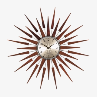 A Stunning Oversized Wall Clock With A Distinctive - Mid Century Modern Star Clocks #7960106