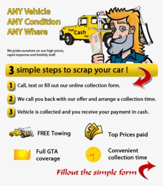 Cash For Scrap Cars Toronto - Cartoon #7961506
