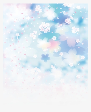 Blue Flower Cherry Wallpaper Sky Dream - Background Flower Blue Png #7961993