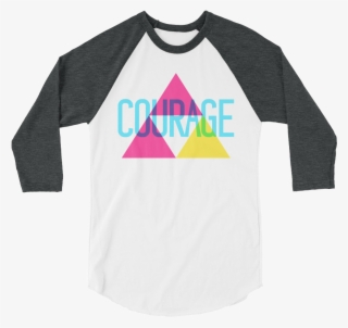 Triforce Of Courage 3/4 Sleeve Raglan Shirt - Women's Ministry Shirt #7962704