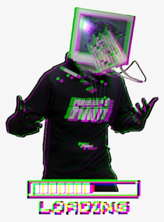 Ftestickers Computer Broken Loading Glitch Stickers - Costume #7964046