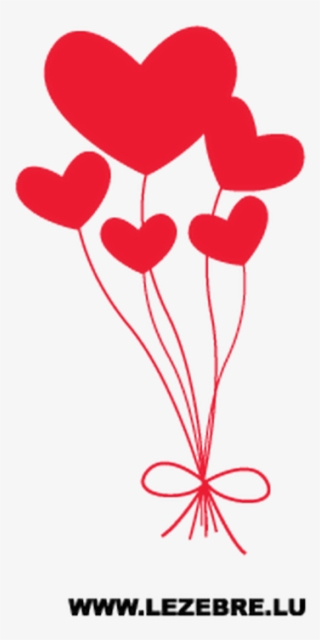 Sticker Ballons Coeurs - Heart #7964352