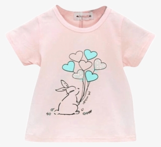 Petite Bello T Shirt Baby Pink / 6 9 Months Heart Balloons - Girl #7964379