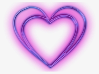 Heart Icons Neon - Purple Love Heart Snapchat #7965271