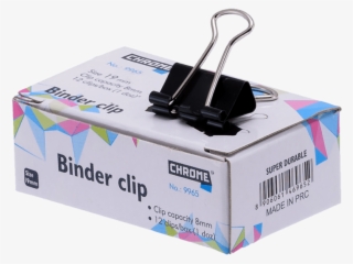 Chrome Binder Clip 19mm (12pc Box Of 12) - Box #7965350