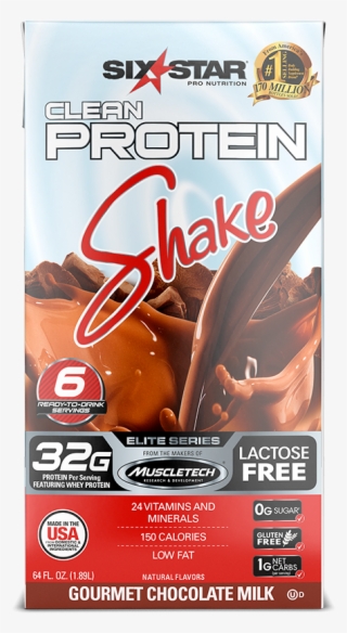 Rtd Clean Protein Shake 64 Oz - Six Star #7965979