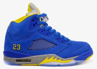 Air Jordan 5 Laney Jsp - Blue And Yellow Jordans 5 #7966916