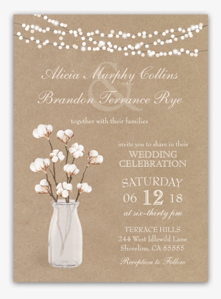 Brown Paper Wedding Invitations #7967672