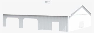 Pole Barn Siding - White And Black Pole Building #7968760