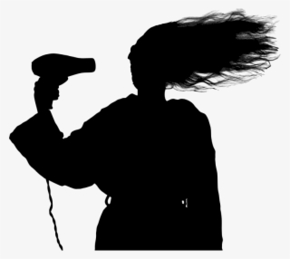 This Png File Is About Bad Hair Day , Hairdryer , Human - Silhouette #7969231
