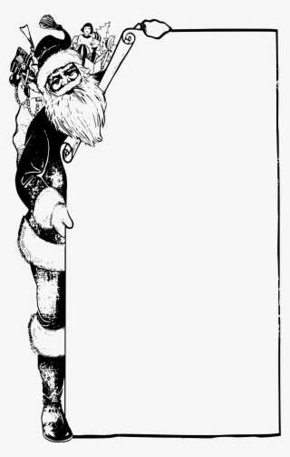 This Free Icons Png Design Of Santa Paper Frame #7969284