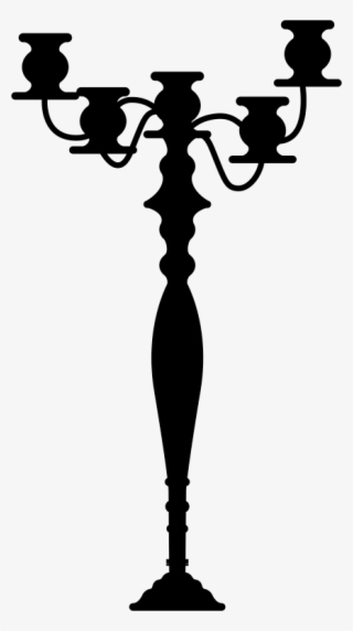 Sticker Silhouette Chandelier - Candelabro Dibujo #7969407