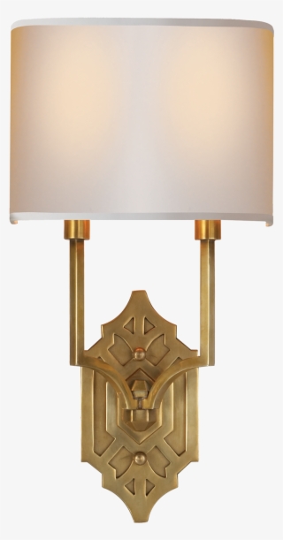 Silhouette Fretwork Sconce In Hand-rubbed Antique Brass - Sconce #7970098