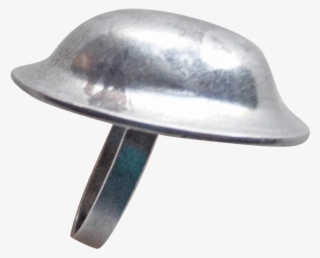 Wwii Sterling Soldier Helmet Vintage Sweetheart Charm - Ring #7970976