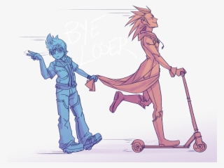 *heelies Away From Problems" Roxas Kingdom Hearts, - Cartoon #7971314
