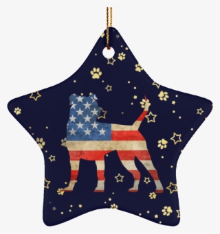 Usa Ceramic Star Ornament #7971405