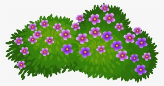 Png Free Download Flower Clip Art Cartoon Green Grass - Imagenes De Arbustos Animados #7971433