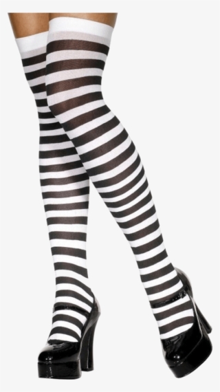 Black And White Striped Stockings - Striped Black And White Stockings #7971756