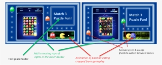 Place The Main Gameplay Within The Background Frame - Graphic Design #7971864