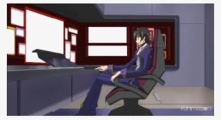 Lelouch Sitting At The Ikaruga Screen Room (i - Cartoon #7972203