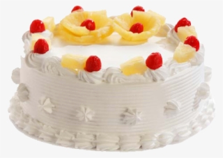 White Cherry Pineapple Cake - 1 Kg Pineapple Cake #7972240