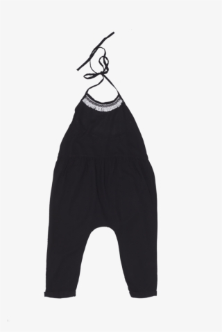 Mii Love Mu Boho Girl Drop Crotch Jumpsuit Black ^ - Illustration #7972361