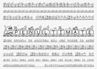 Toy Train Font Preview - Calligraphy #7972908