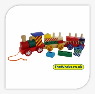 Stacking Train Wooden Toy - Works #7972941