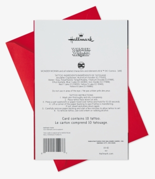 Dc Comics™ Wonder Woman™ Valentine's Day Card With - Brochure #7973426