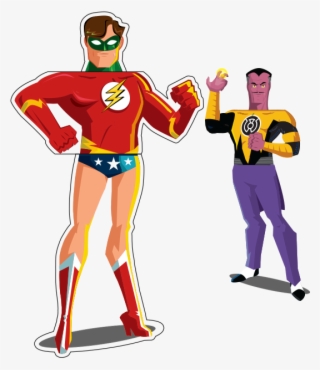 Green Lantern / Flash / Wonder Woman Mix & Match - Cartoon #7973559