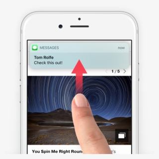 To Instantly Hide The Banner, Swipe Up On It Now You - Iphone #7974289