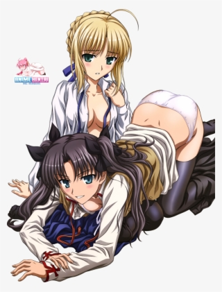 Mg Anime Renders - Fate Rin And Saber #7974740