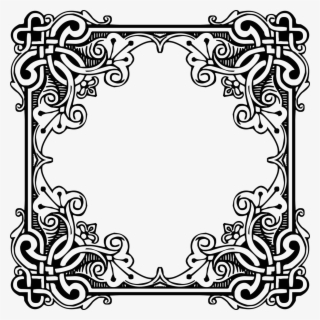 Pattern Border Png Picture - Frame Png Bw #7975581